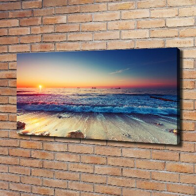 Canvas wall art Sunrise sea