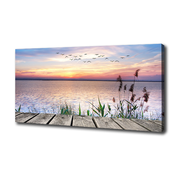 Canvas wall art Lake West