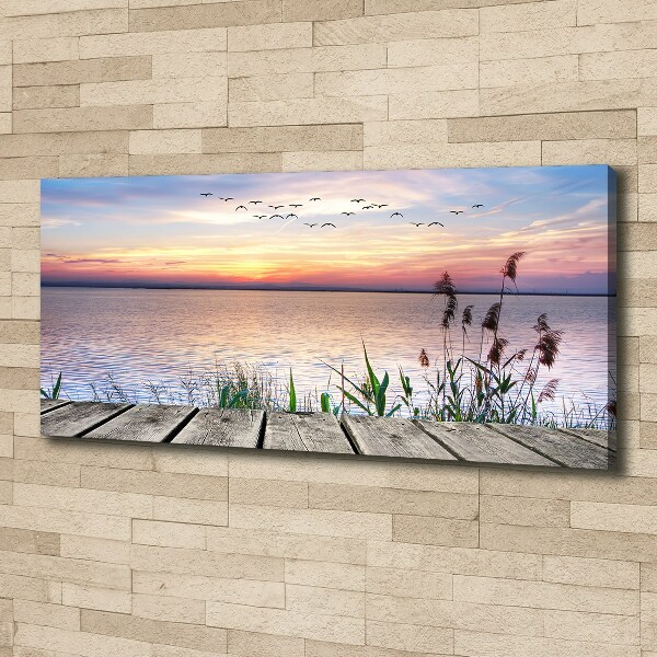 Canvas wall art Lake West