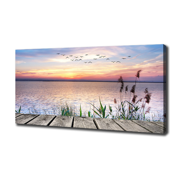 Canvas wall art Lake West