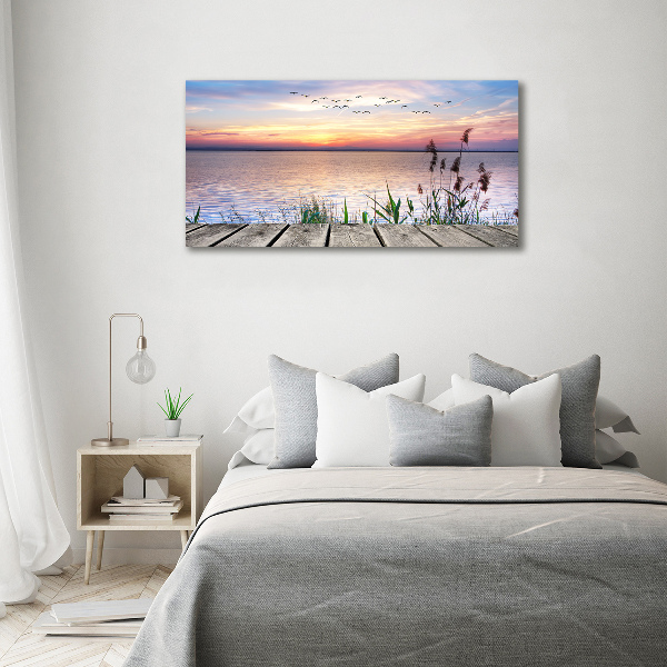 Canvas wall art Lake West