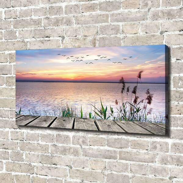 Canvas wall art Lake West