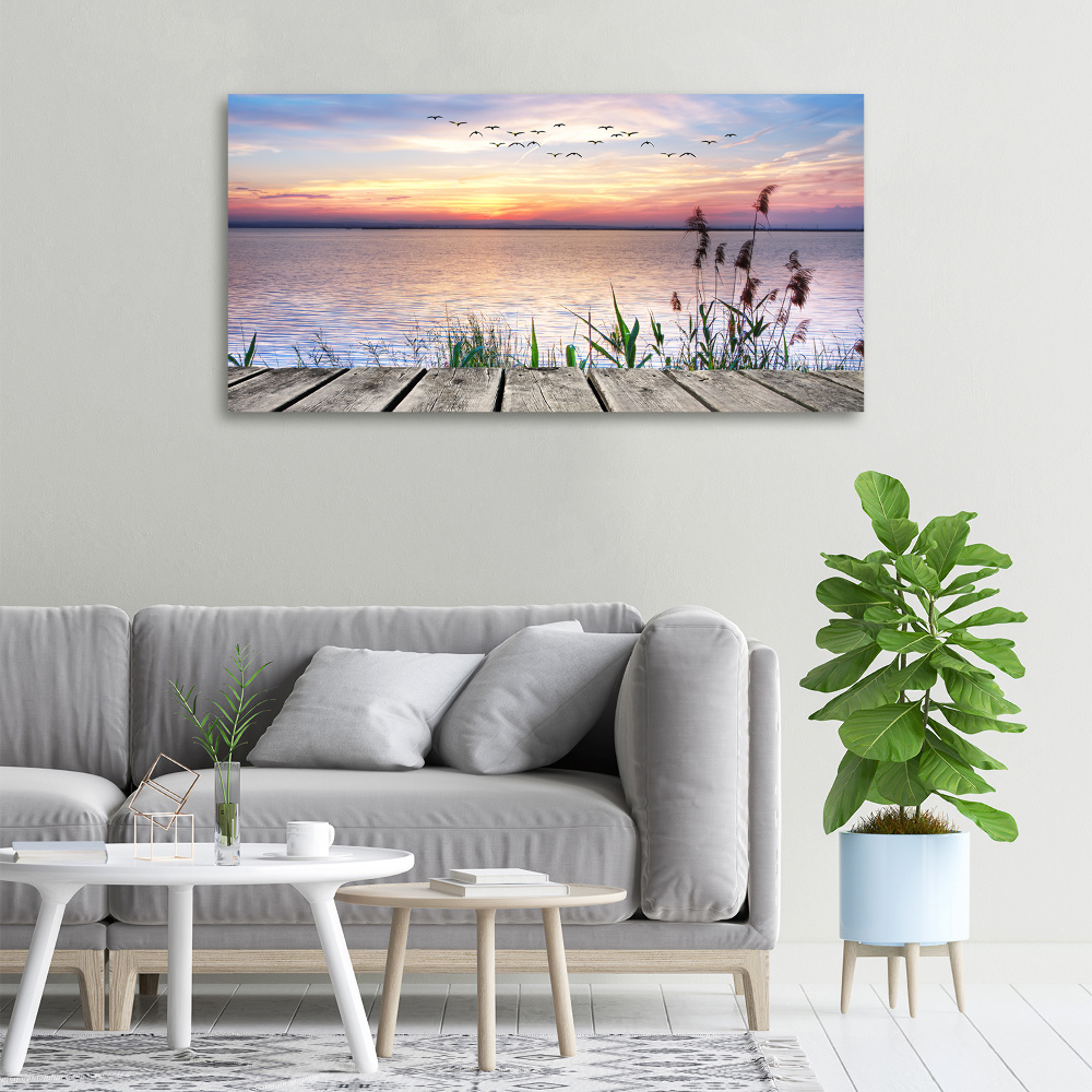 Canvas wall art Lake West