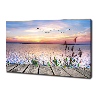 Canvas wall art Lake West