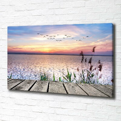 Canvas wall art Lake West