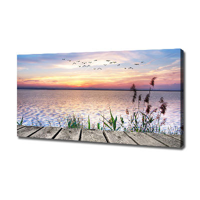 Canvas wall art Lake West