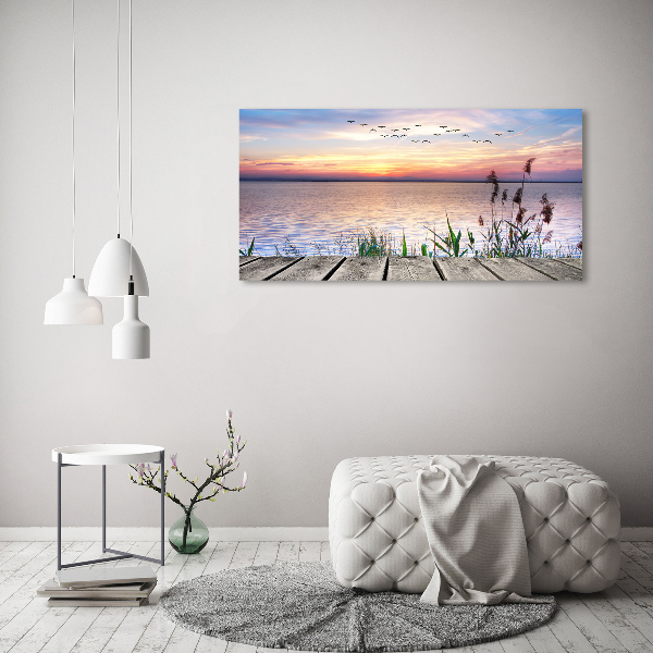 Canvas wall art Lake West