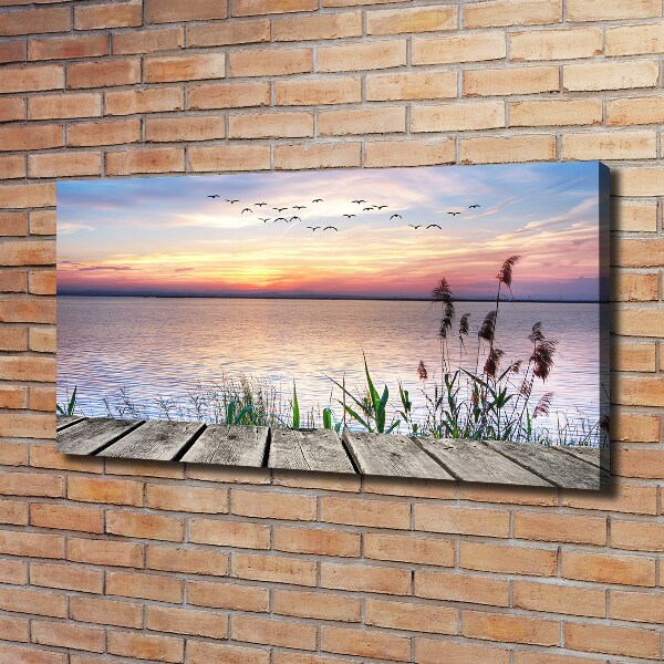 Canvas wall art Lake West