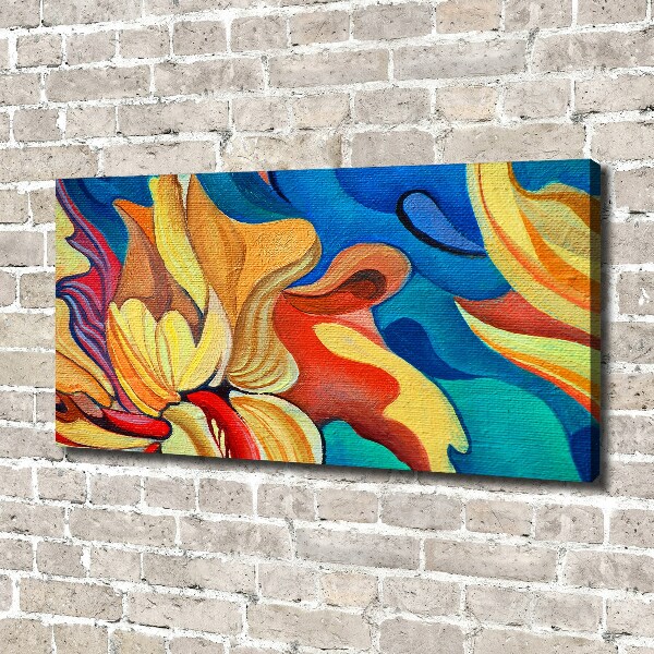 Canvas wall art Abstract flower