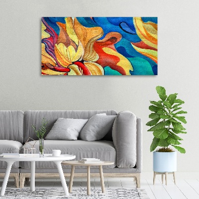 Canvas wall art Abstract flower