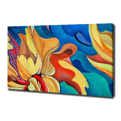 Canvas wall art Abstract flower