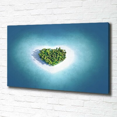 Canvas wall art Island