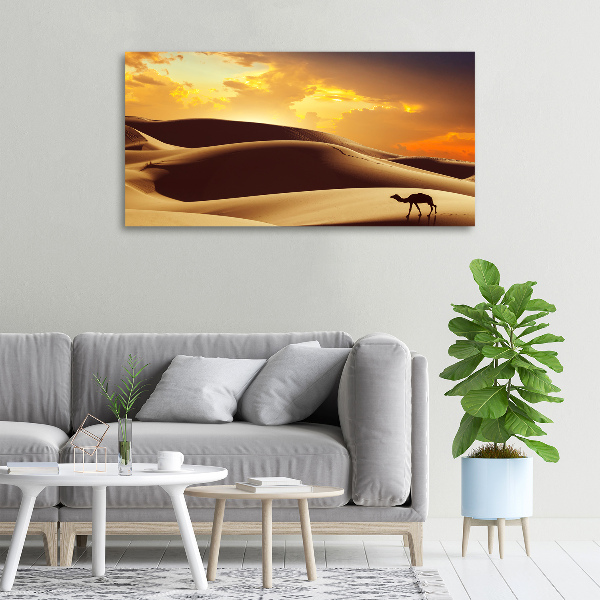 Canvas wall art Sahara camel