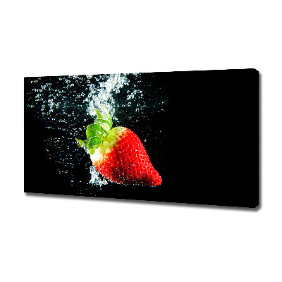 Canvas wall art Strawberry underwater