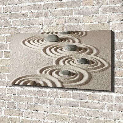 Canvas wall art Zen Piasek stones