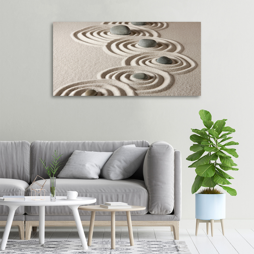 Canvas wall art Zen Piasek stones