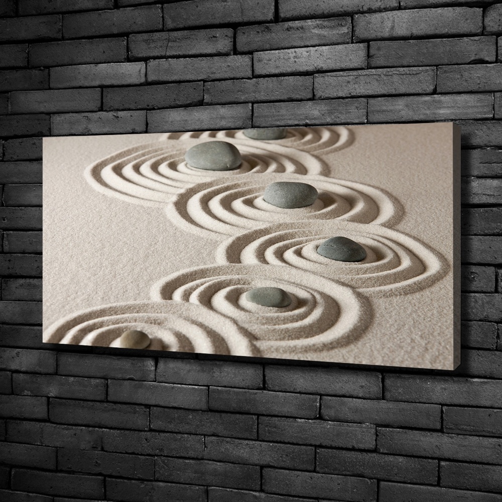 Canvas wall art Zen Piasek stones