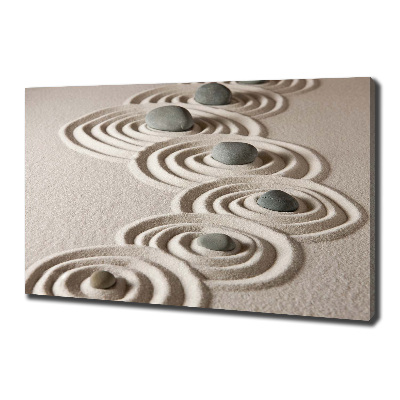 Canvas wall art Zen Piasek stones