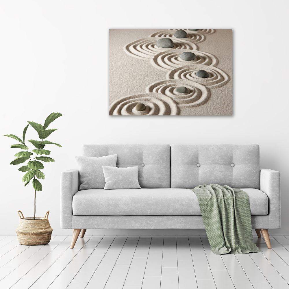 Canvas wall art Zen Piasek stones