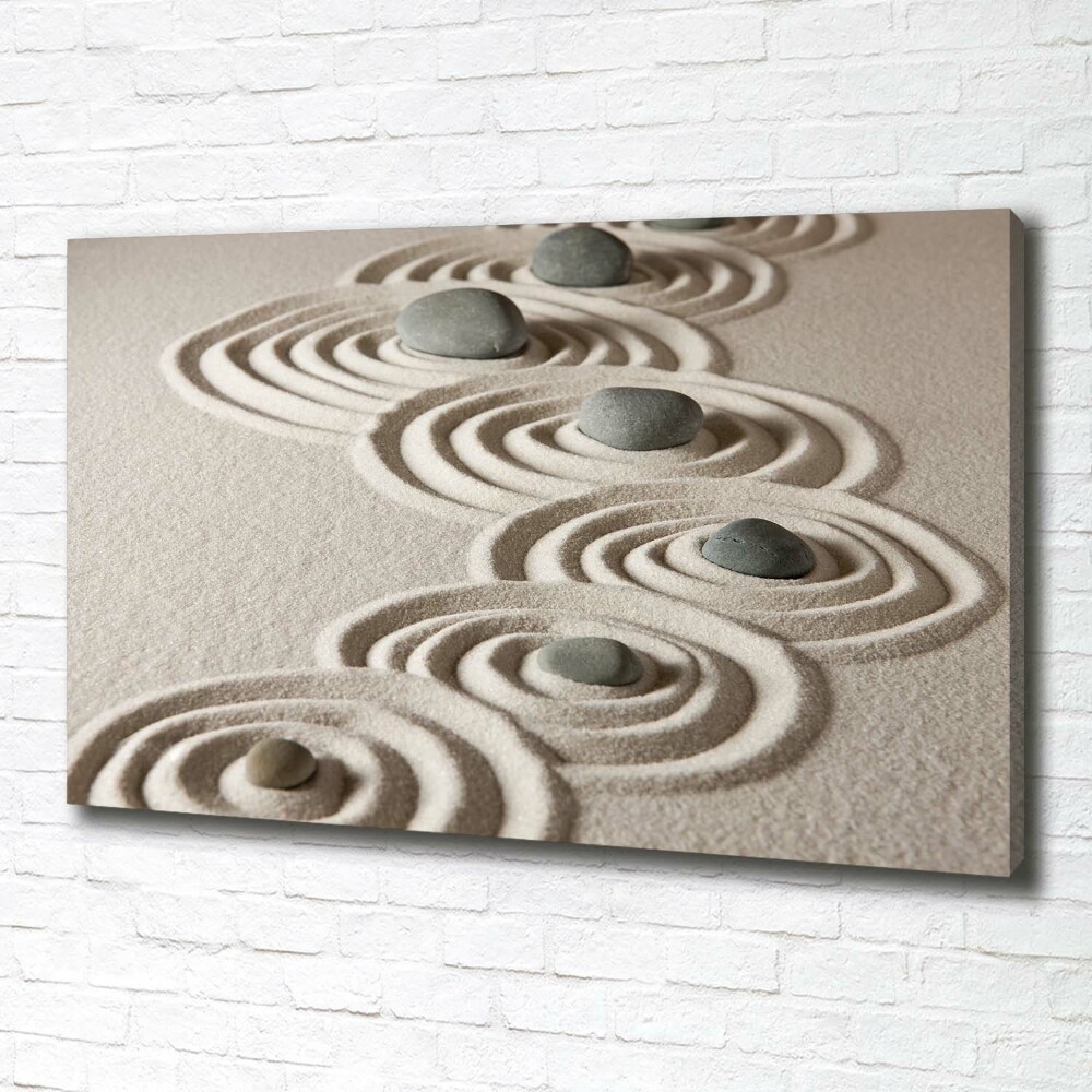 Canvas wall art Zen Piasek stones