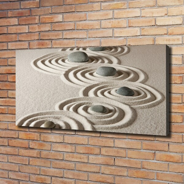 Canvas wall art Zen Piasek stones