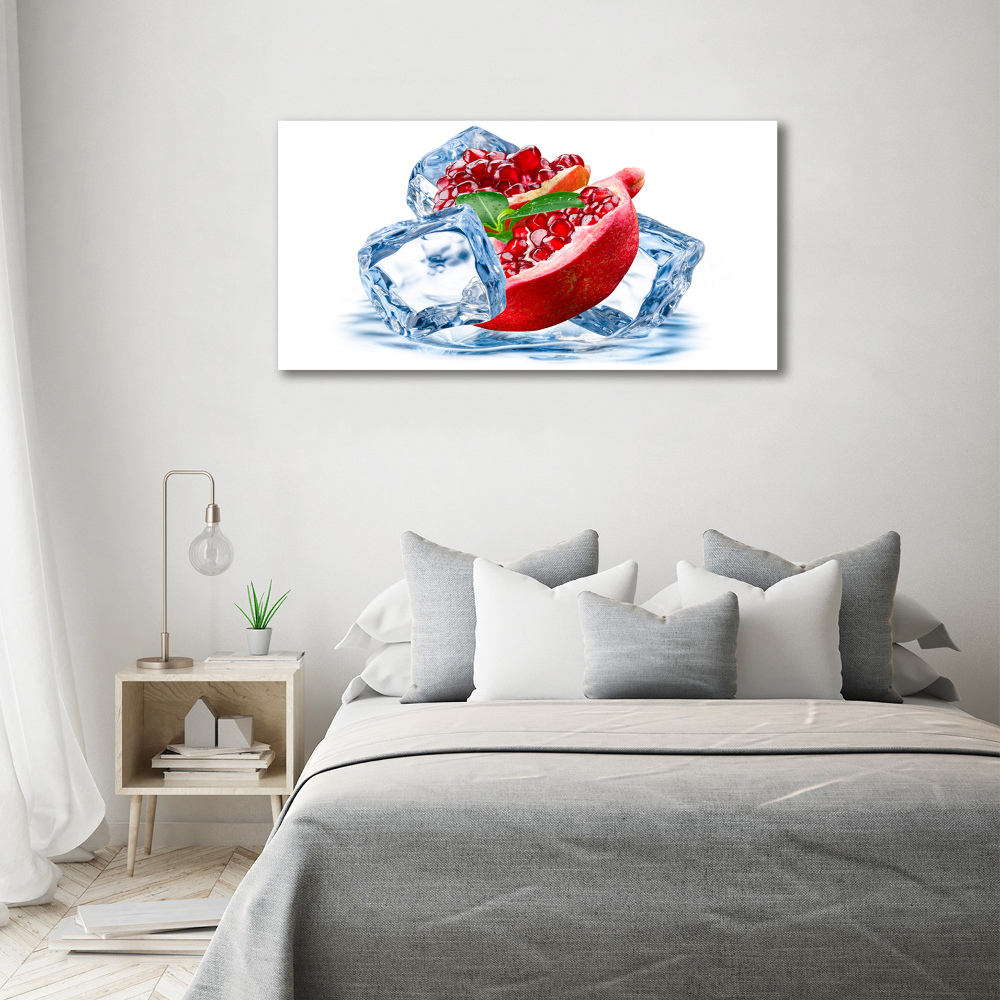 Canvas wall art Ice navy blue