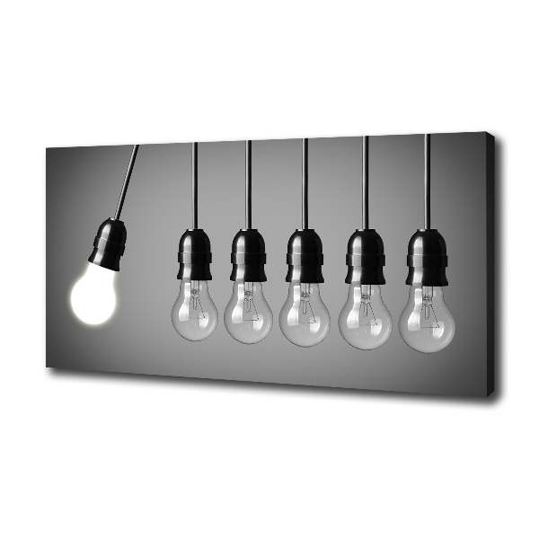 Canvas wall art Six bulbs