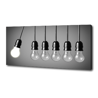 Canvas wall art Six bulbs