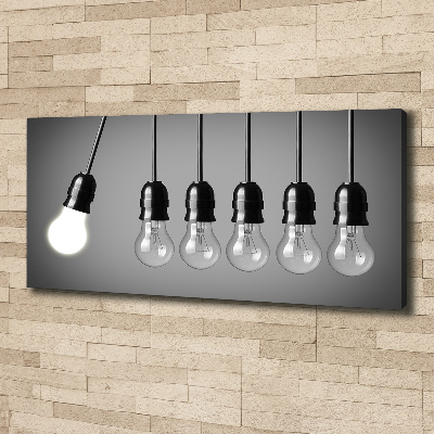 Canvas wall art Six bulbs