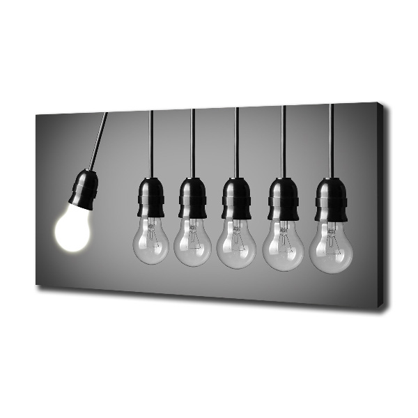 Canvas wall art Six bulbs