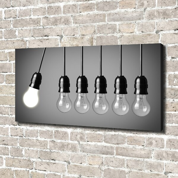 Canvas wall art Six bulbs