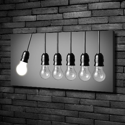 Canvas wall art Six bulbs