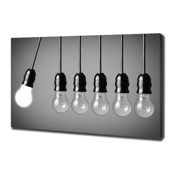 Canvas wall art Six bulbs