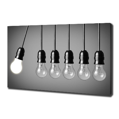 Canvas wall art Six bulbs