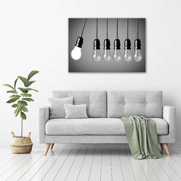 Canvas wall art Six bulbs