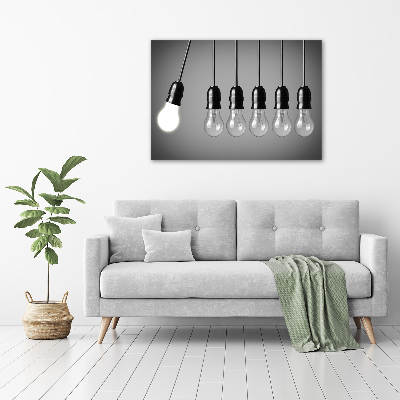 Canvas wall art Six bulbs