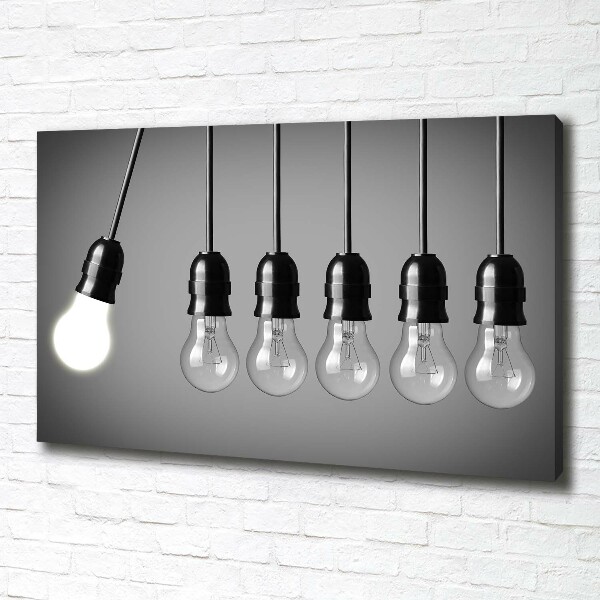 Canvas wall art Six bulbs