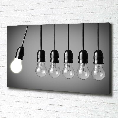 Canvas wall art Six bulbs