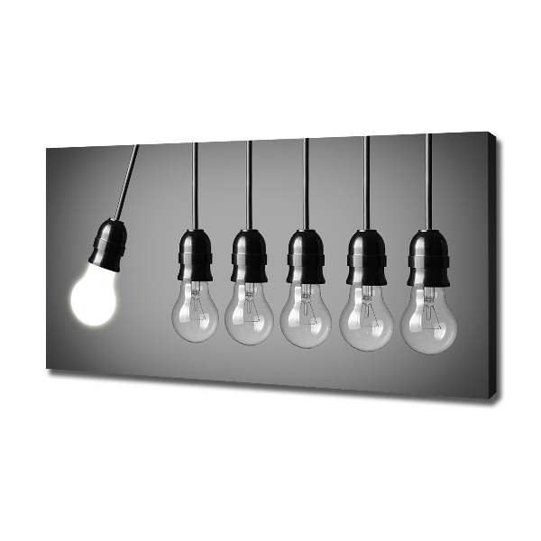 Canvas wall art Six bulbs