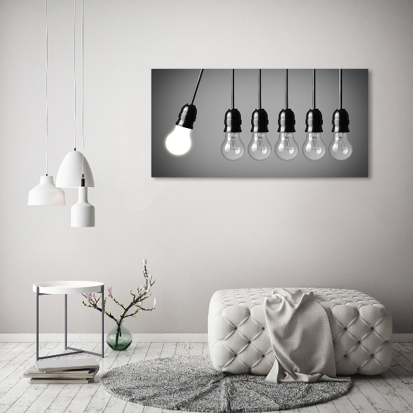 Canvas wall art Six bulbs