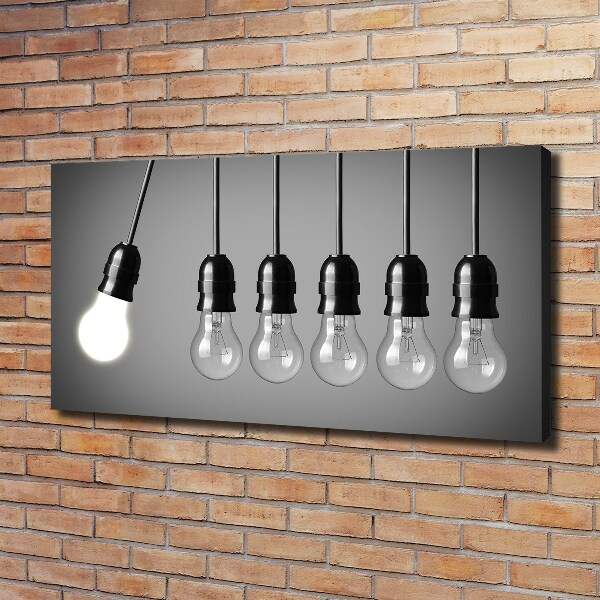 Canvas wall art Six bulbs