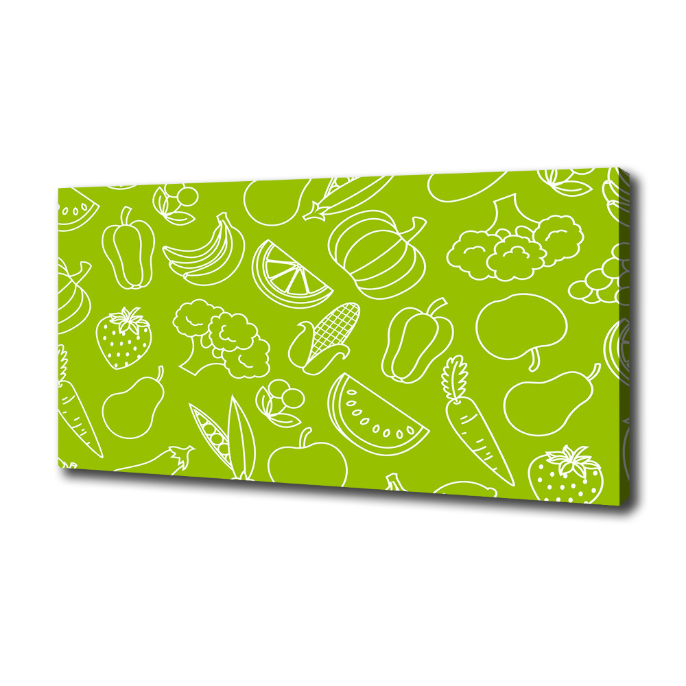 Canvas wall art Fruits and vegetables