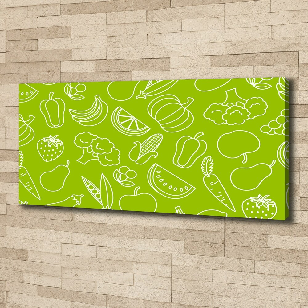 Canvas wall art Fruits and vegetables