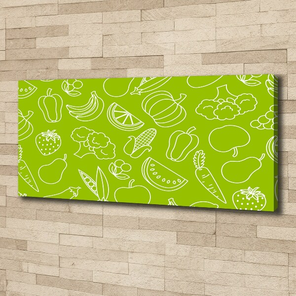 Canvas wall art Fruits and vegetables