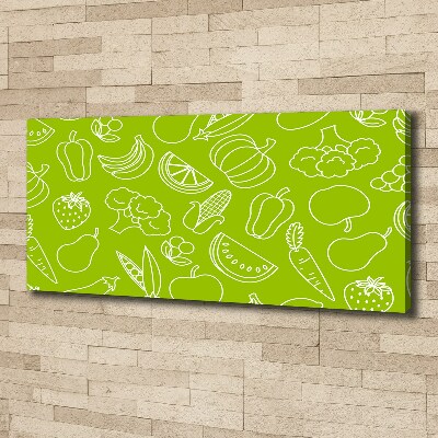 Canvas wall art Fruits and vegetables