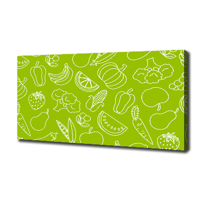 Canvas wall art Fruits and vegetables