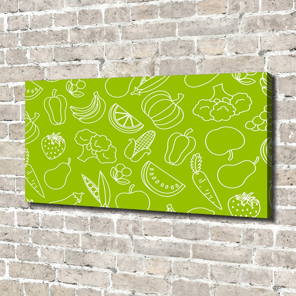 Canvas wall art Fruits and vegetables