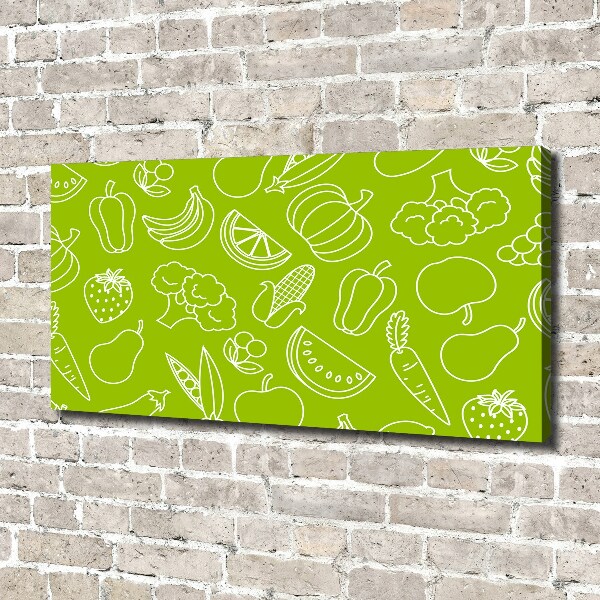 Canvas wall art Fruits and vegetables