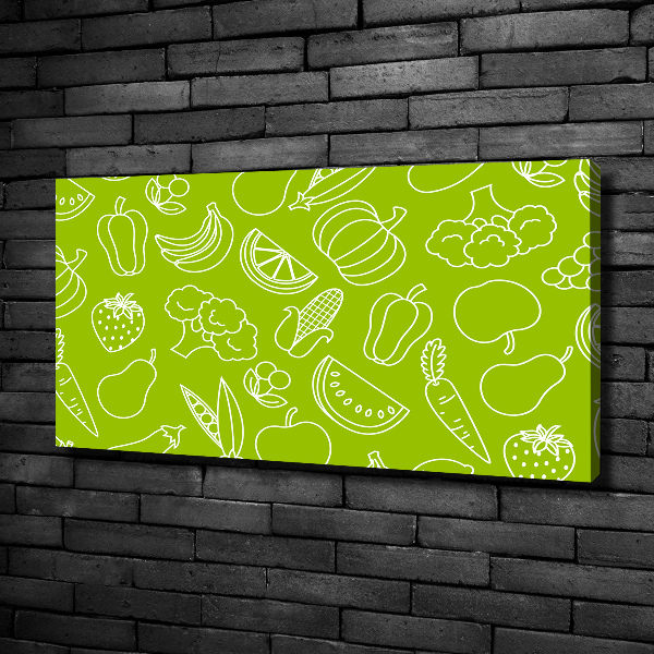 Canvas wall art Fruits and vegetables