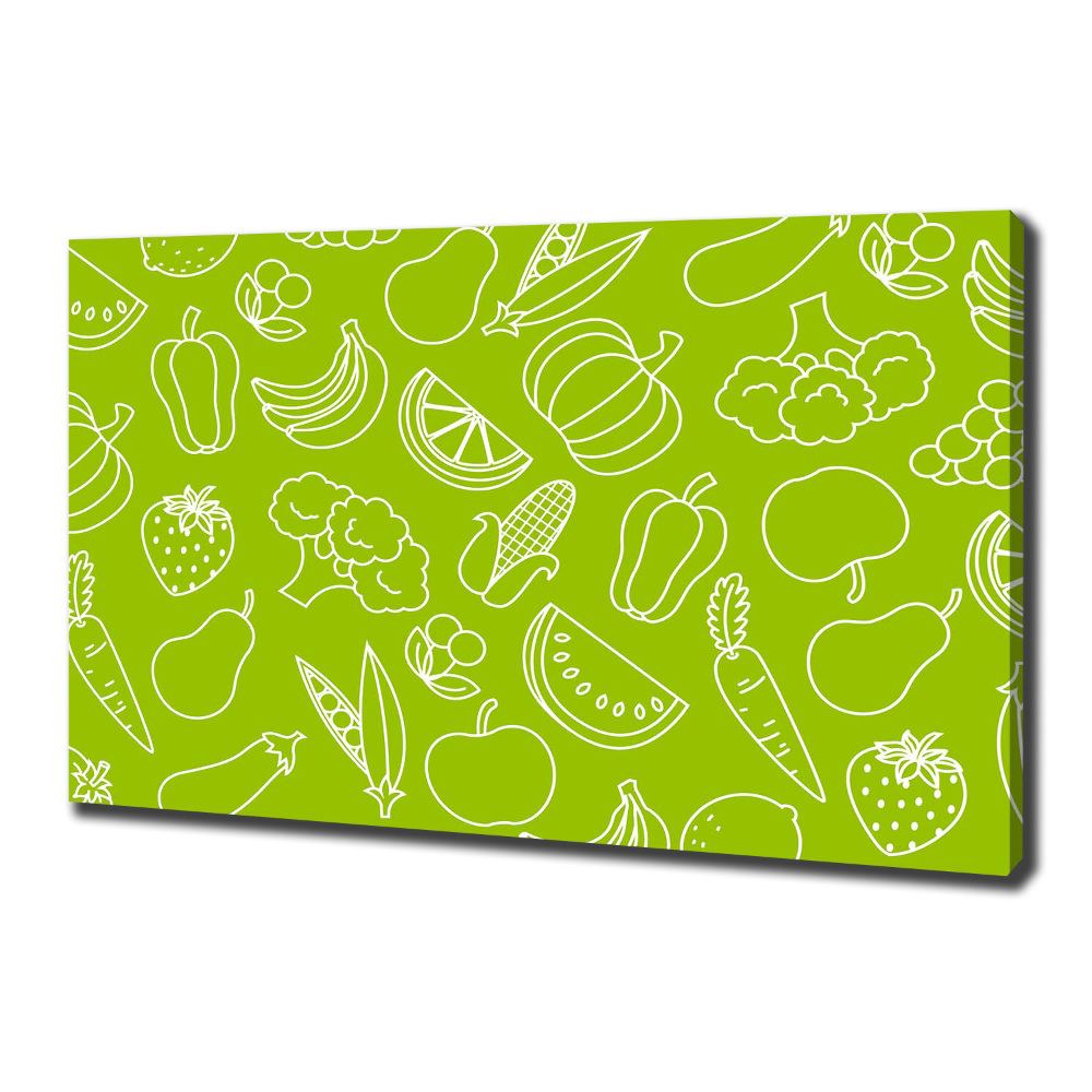 Canvas wall art Fruits and vegetables